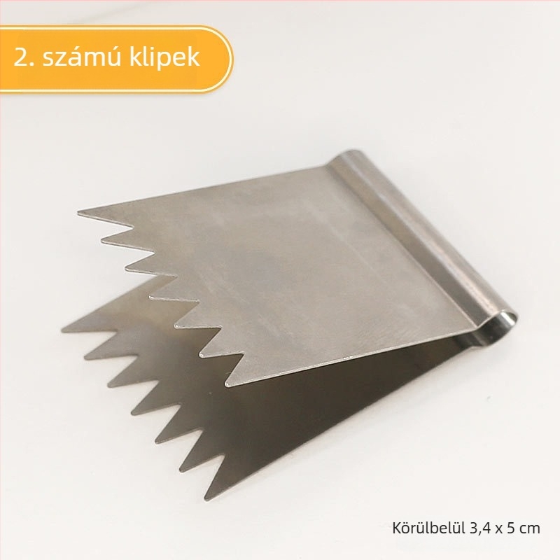 Rozsdamentes acél sütőforma, szabálytalan alakú, tortákhoz és zsemlékhez, műanyag dobozban