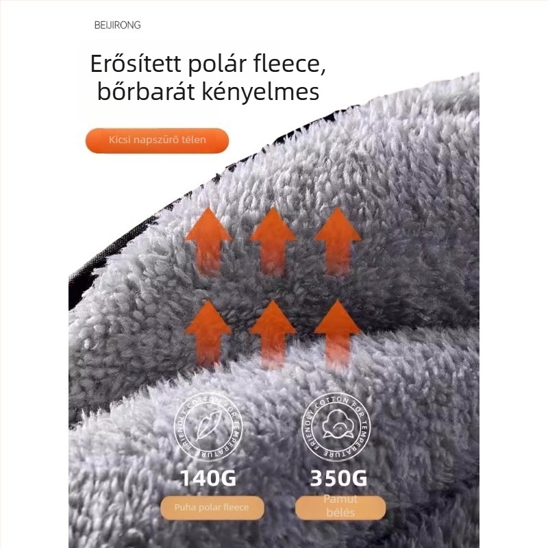 Szélvédő takaró elektromos robogóhoz, téli fleece béléssel, megvastagolt PU anyaggal és elkülönített bőr lábszárvédőkkel