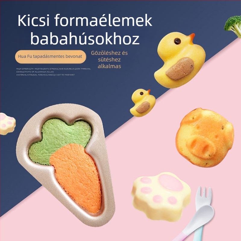 Yangchen szénacél süteményforma – szabálytalan alak, sütőforma, 50 db/doboz