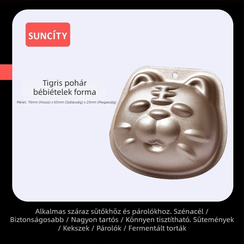 Yangchen szénacél süteményforma – szabálytalan alak, sütőforma, 50 db/doboz