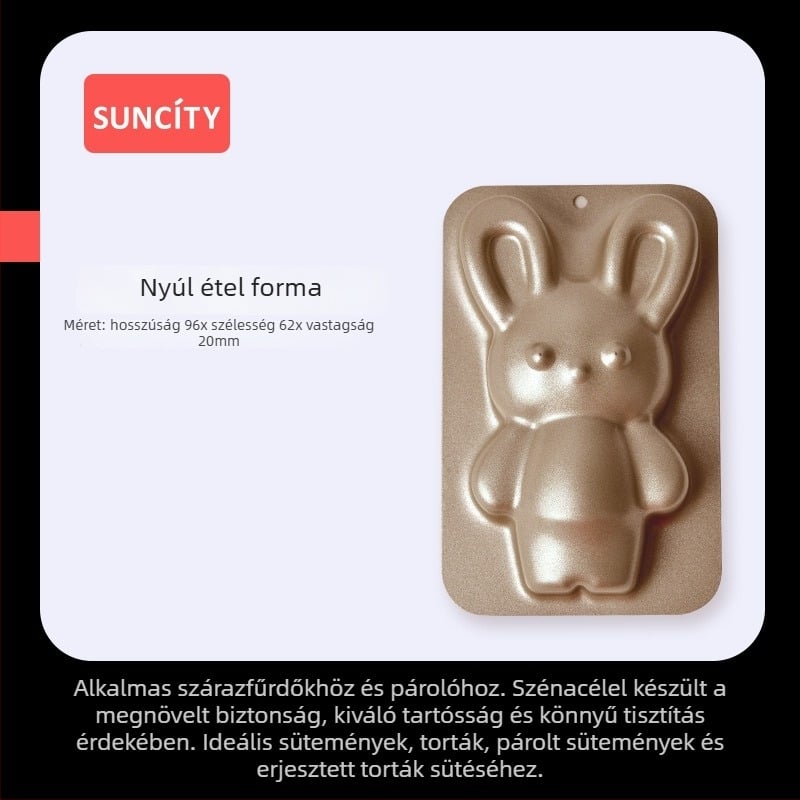 Yangchen szénacél süteményforma – szabálytalan alak, sütőforma, 50 db/doboz