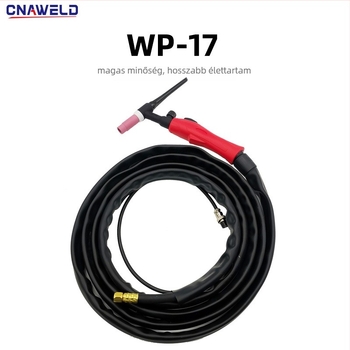 WP17 argon ívhegesztő pisztoly - gázel-elektrikus integrált rendszer, TIG180 levegőhűtésű fogó