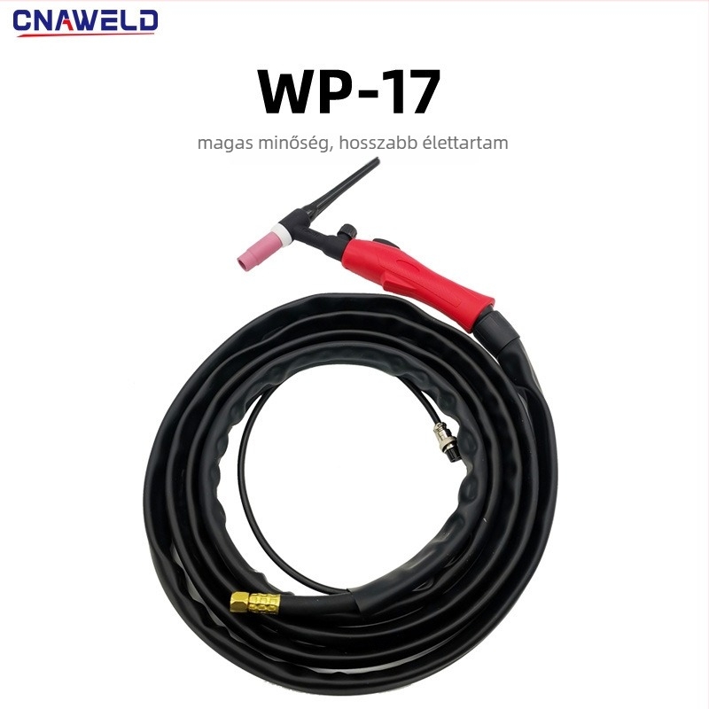 WP17 argon ívhegesztő pisztoly - gázel-elektrikus integrált rendszer, TIG180 levegőhűtésű fogó