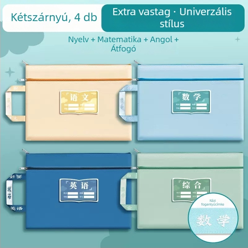 Házi feladat táska Oxford anyagból cipzárral