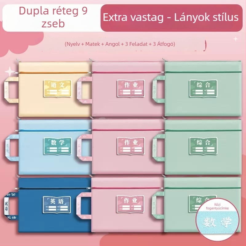Házi feladat táska Oxford anyagból cipzárral