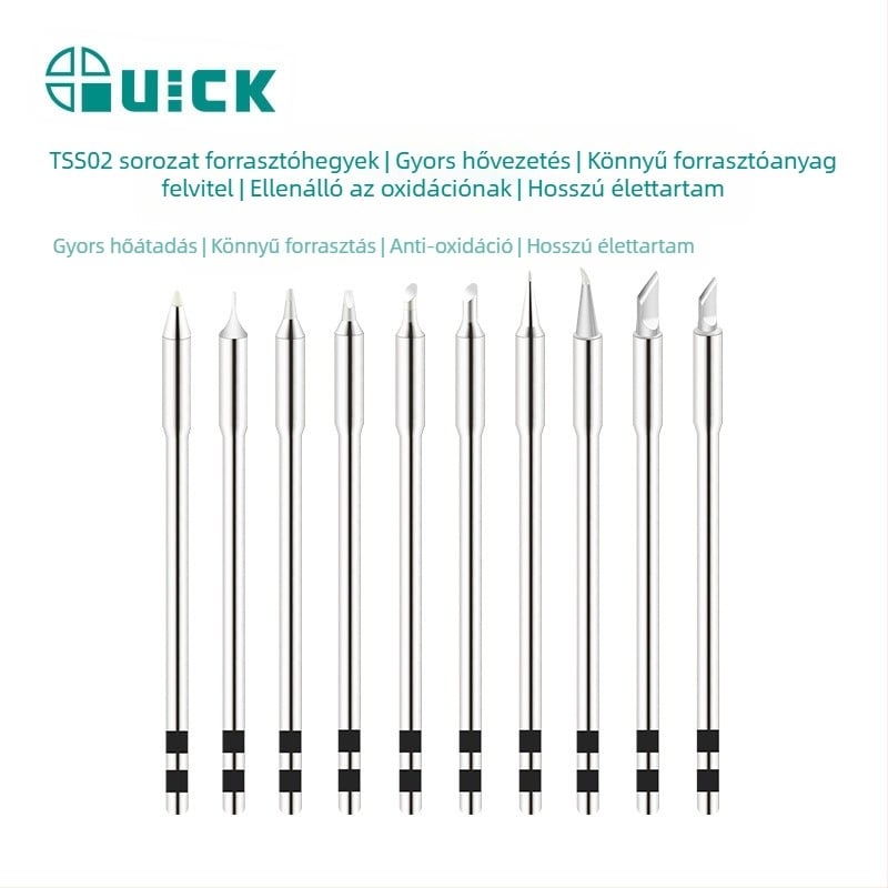 Forrasztóhegy, ólommentes, rézötvözetből (Sorozat: TSS02; Márka: UICK; Anyag: rézötvözet; Típus: ólommentes)