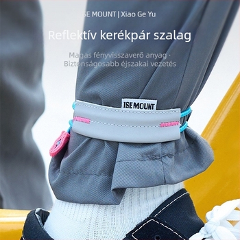 ISEMOUNT Lábvédő pántok kerékpározáshoz – Hosszú stílus, Lycra/Spandex, út- és terepkerékpár, éjszakai futás, figyelmeztető öv