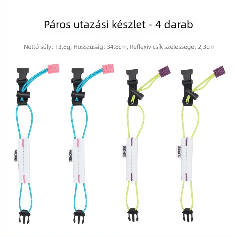 ISEMOUNT Lábvédő pántok kerékpározáshoz – Hosszú stílus, Lycra/Spandex, út- és terepkerékpár, éjszakai futás, figyelmeztető öv