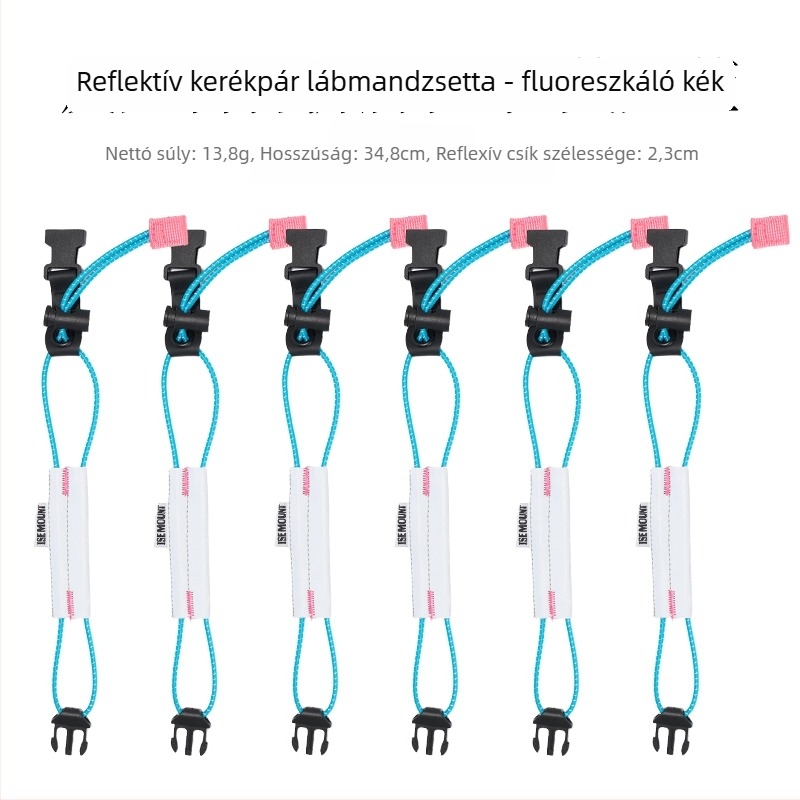 ISEMOUNT Lábvédő pántok kerékpározáshoz – Hosszú stílus, Lycra/Spandex, út- és terepkerékpár, éjszakai futás, figyelmeztető öv