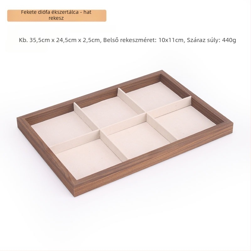 Ékszerkijelző doboz - mindent egyben, PVC, téglalap alakú, illesztési technika (egyszintes)