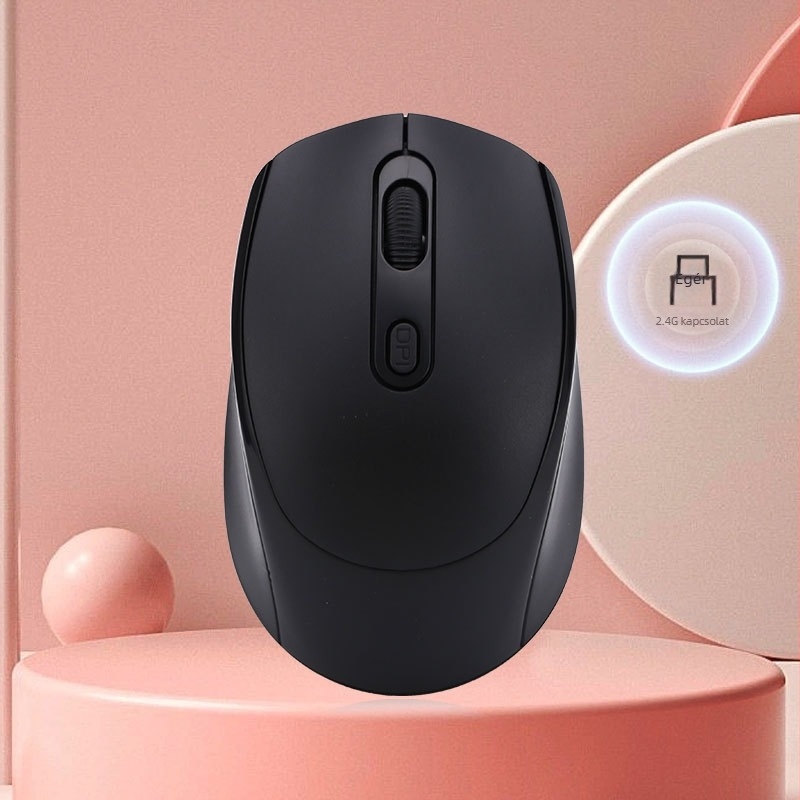 Tölthető kétüzemmódú vezeték nélküli egér, hangtalan működés, 1600 DPI, modell yy-01, 2.4G Bluetooth, kompatibil asztali számítógéppel és noteszgéppel