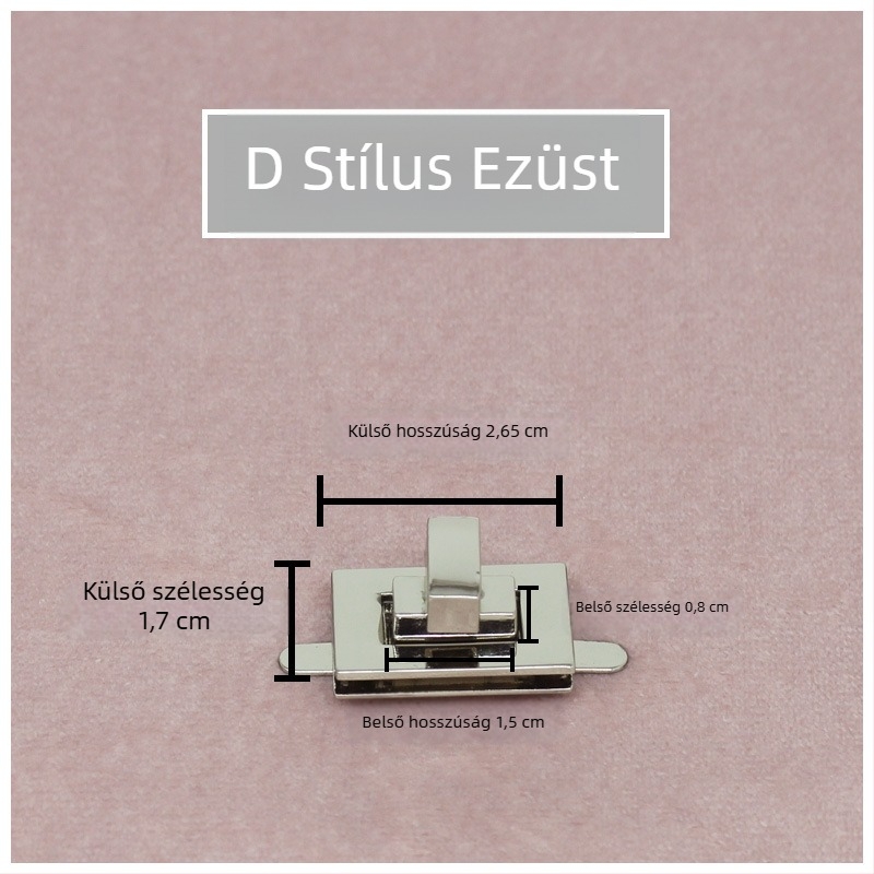 Táskazár készlet — Forgó zár, Négyzetes zár, Fém hardver, Zhuoyue