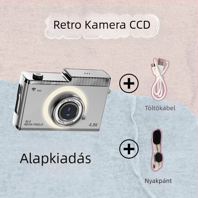 WiFi digitális kamera Y5, 24MP+, 8x optikai zoom, 2,4 hüvelykes LCD, képstabilizáció