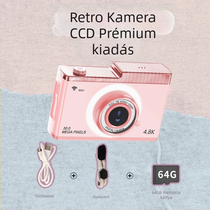 WiFi digitális kamera Y5, 24MP+, 8x optikai zoom, 2,4 hüvelykes LCD, képstabilizáció