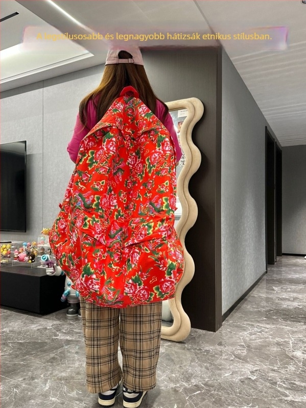 Unisex oversized nylon utazótáska – szabadidős utazáshoz, tárolható kialakítás, 2024 nyár