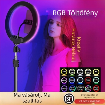 Fénykiegészítő fotózáshoz és élő közvetítéshez — teljesítmény 10–50W, 110V, modell 18650, függőleges rögzítés, többszintű szabályzás