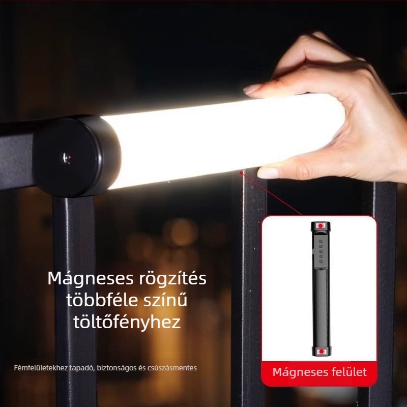 LED töltőfény RGB színváltóval, három színhőmérséklettel, kevesebb mint 10 W, ≤36 V, hálószoba, selfie és élő közvetítés háttérhez