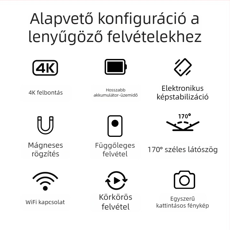 Mountain Dog G10 akciókamera sportokra és motorkerékpárra, vízálló, vlog-kompatibilis, 16 MP, TF-kártya, 2 órás üzemidő