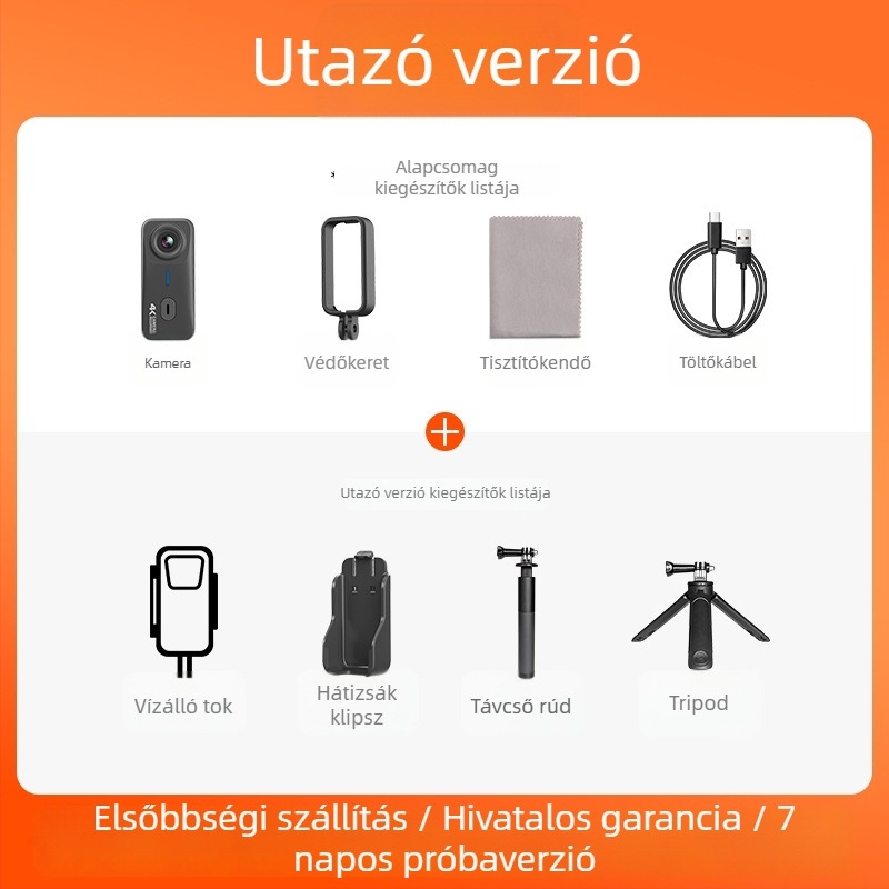 Mountain Dog G10 akciókamera sportokra és motorkerékpárra, vízálló, vlog-kompatibilis, 16 MP, TF-kártya, 2 órás üzemidő