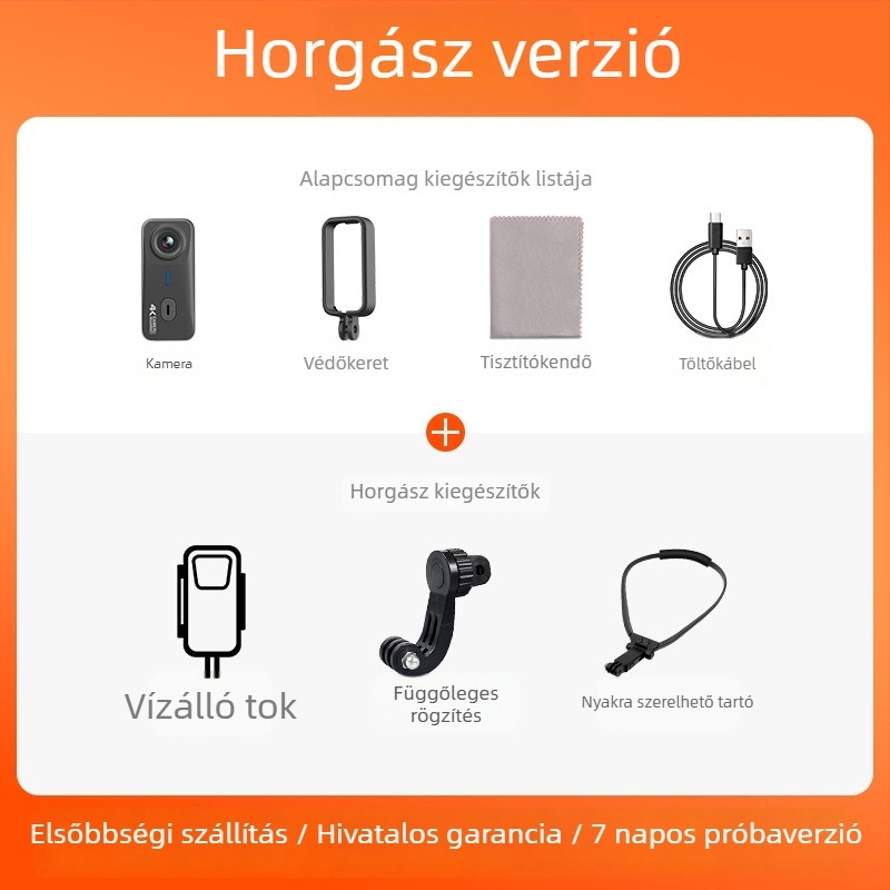 Mountain Dog G10 akciókamera sportokra és motorkerékpárra, vízálló, vlog-kompatibilis, 16 MP, TF-kártya, 2 órás üzemidő