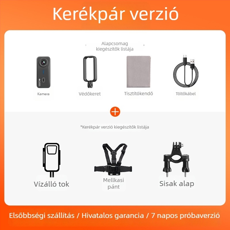 Mountain Dog G10 akciókamera sportokra és motorkerékpárra, vízálló, vlog-kompatibilis, 16 MP, TF-kártya, 2 órás üzemidő