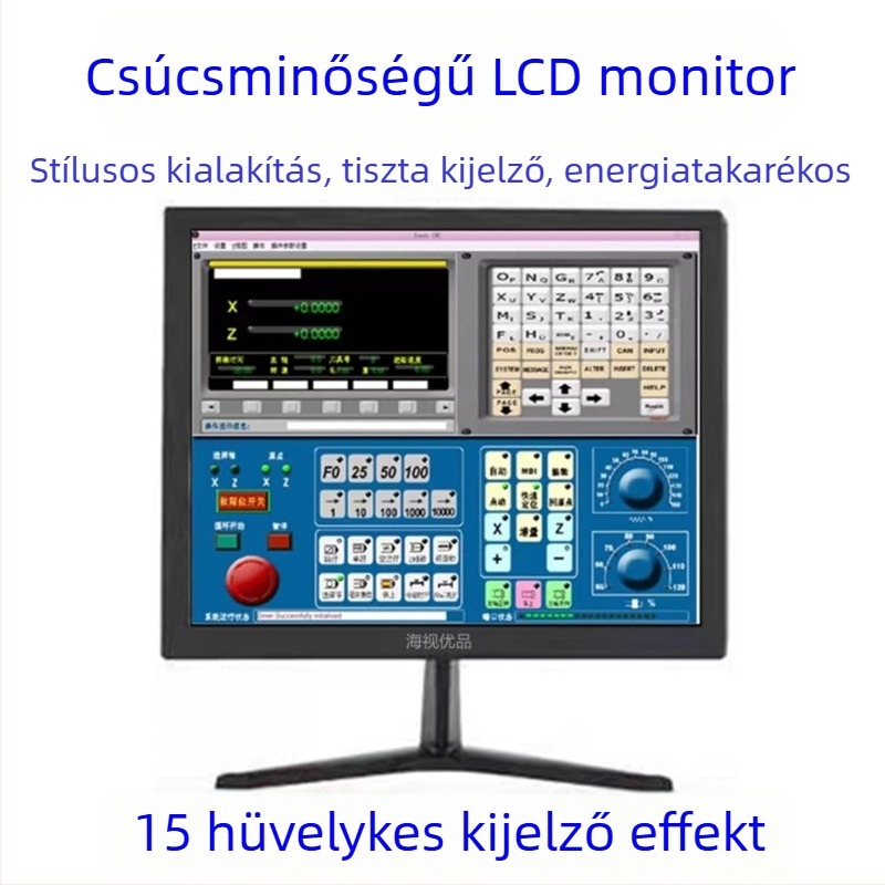 12HS LCD számítógépes monitor — felbontás 1280x800, LCD kijelző, csomagolási lehetőségek 1–4