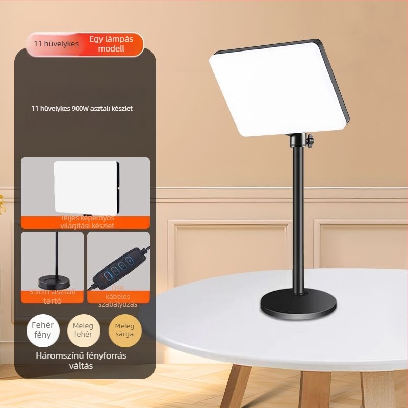 Wind Point LED kitöltő fény – 100W, asztali használat, három színhőmérséklet