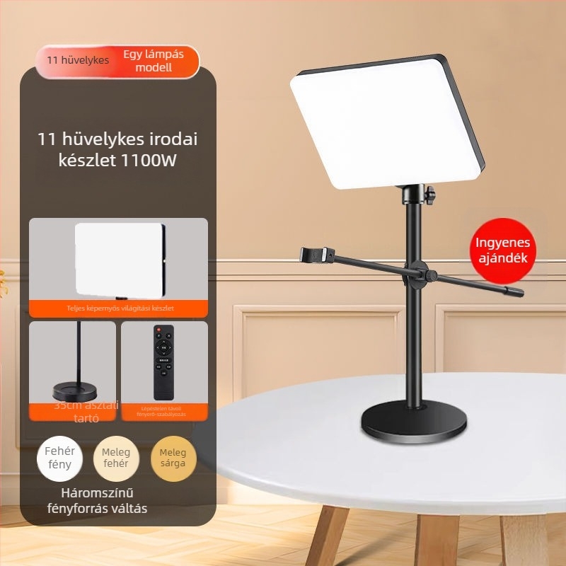Wind Point LED kitöltő fény – 100W, asztali használat, három színhőmérséklet