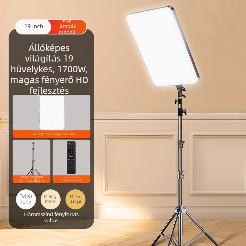 Wind Point LED kitöltő fény – 100W, asztali használat, három színhőmérséklet