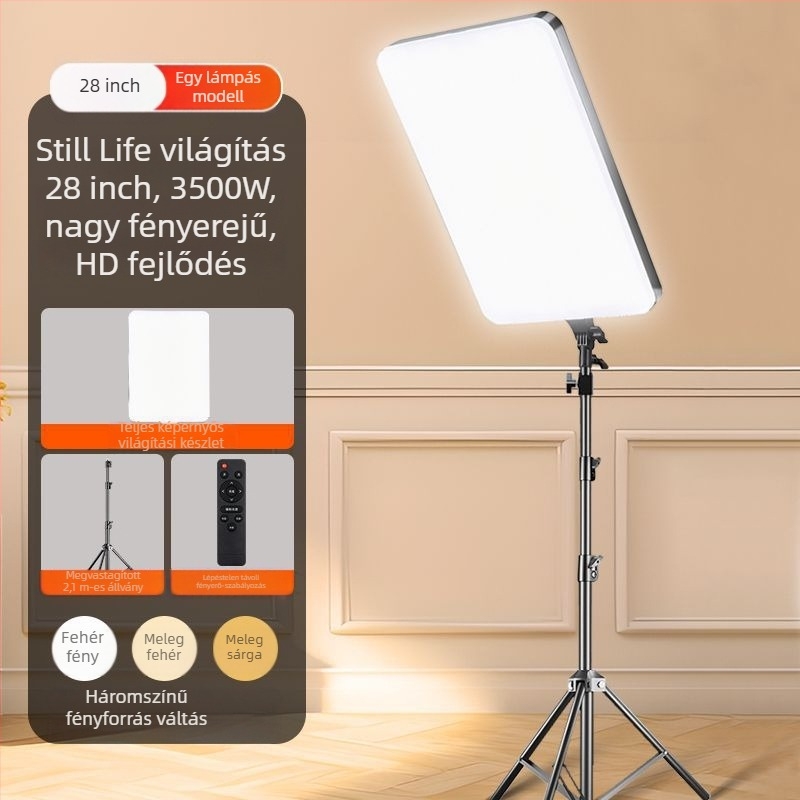 Wind Point LED kitöltő fény – 100W, asztali használat, három színhőmérséklet