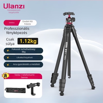 Állvány gömbfejjel, univerzális modell fényképezőgép/DSLR és mobiltelefonhoz