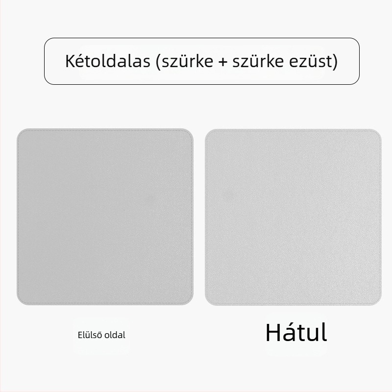 Bőr kétoldalas egérpad, modell SA52801, vízálló asztali párna, logóval ellátva