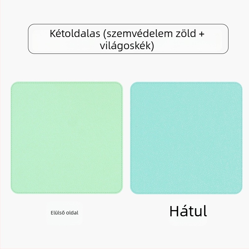 Bőr kétoldalas egérpad, modell SA52801, vízálló asztali párna, logóval ellátva