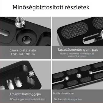 Univerzális SLR kamera gyorskioldó lemez – alumíniumötvözet, Pu board sorozat, teher 2–5 kg