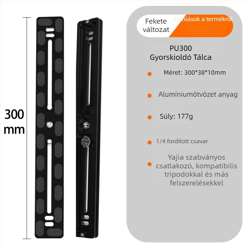 Univerzális SLR kamera gyorskioldó lemez – alumíniumötvözet, Pu board sorozat, teher 2–5 kg