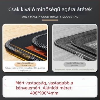 Nagy méretű egérpad játékhoz és irodába, 800×400 mm vagy 900×400 mm, természetes gumi, egyoldalas, csúszásmentes felület, animációs/játék stílusú asztali matrac
