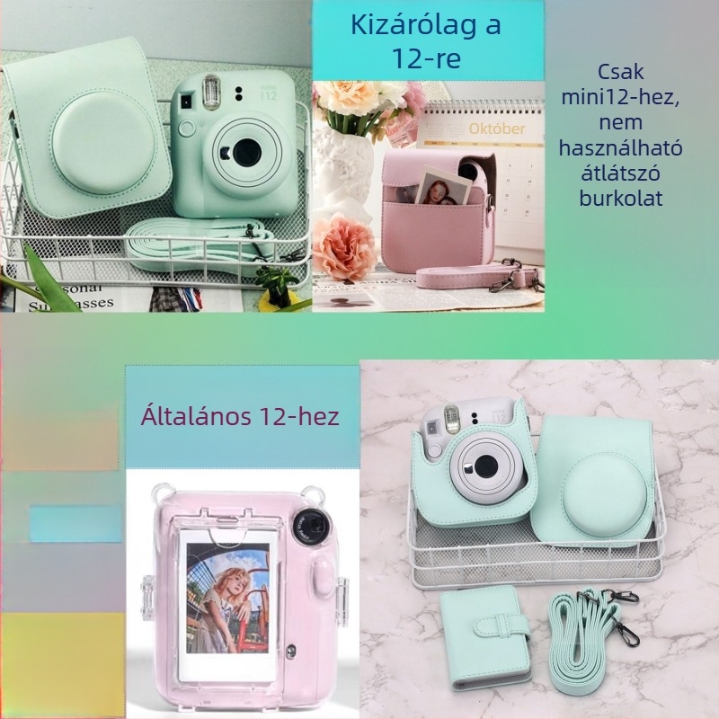 Fuji Instax Mini 8–12 védőtok és tároló táska