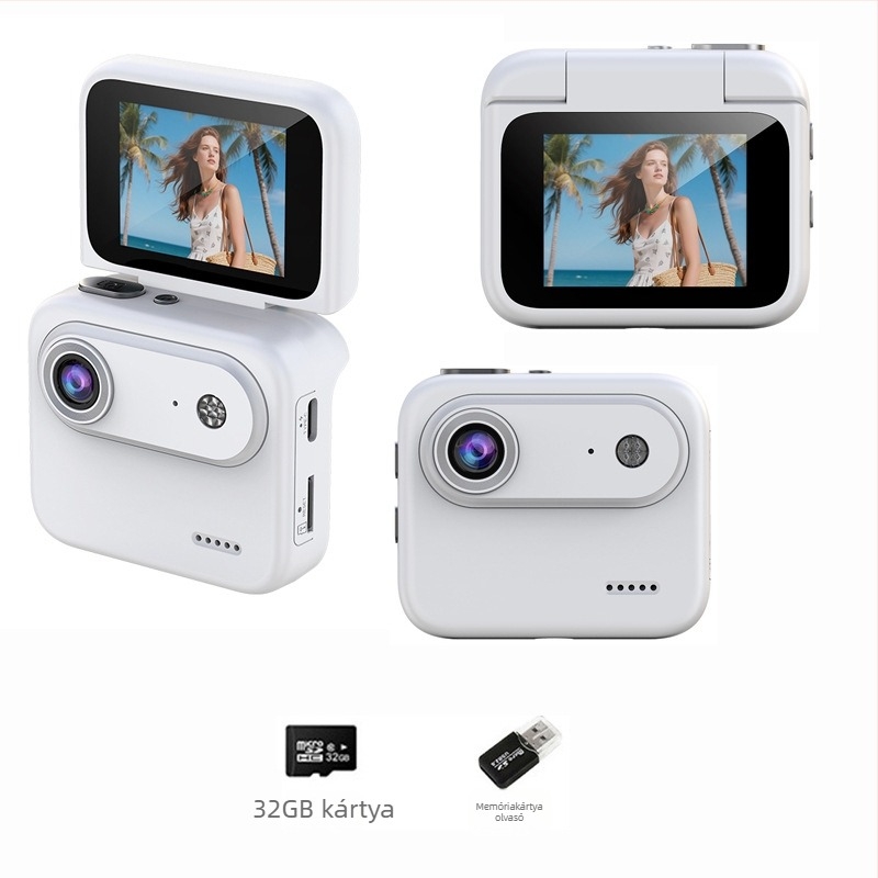 Y360 sportkamera forgatható kijelzővel, 4K videó, képstabilizáció, 143° széles látószög, 2,0 hüvelykes LCD