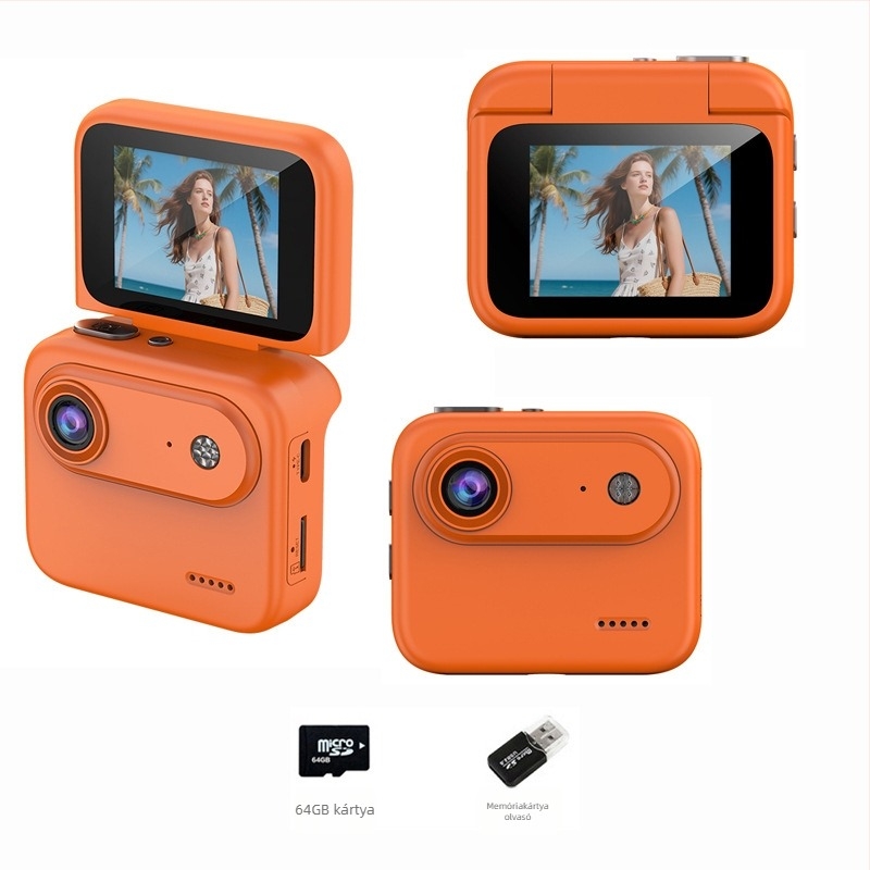 Y360 sportkamera forgatható kijelzővel, 4K videó, képstabilizáció, 143° széles látószög, 2,0 hüvelykes LCD