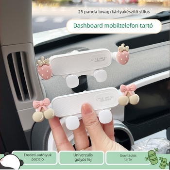 Autós mobiltartó Geely Panda Mini / Kart / Rider középkonzolhoz – műanyag, rajzfilmszerű stílus, hivatalos magánmárka, testreszabhatóság elérhető
