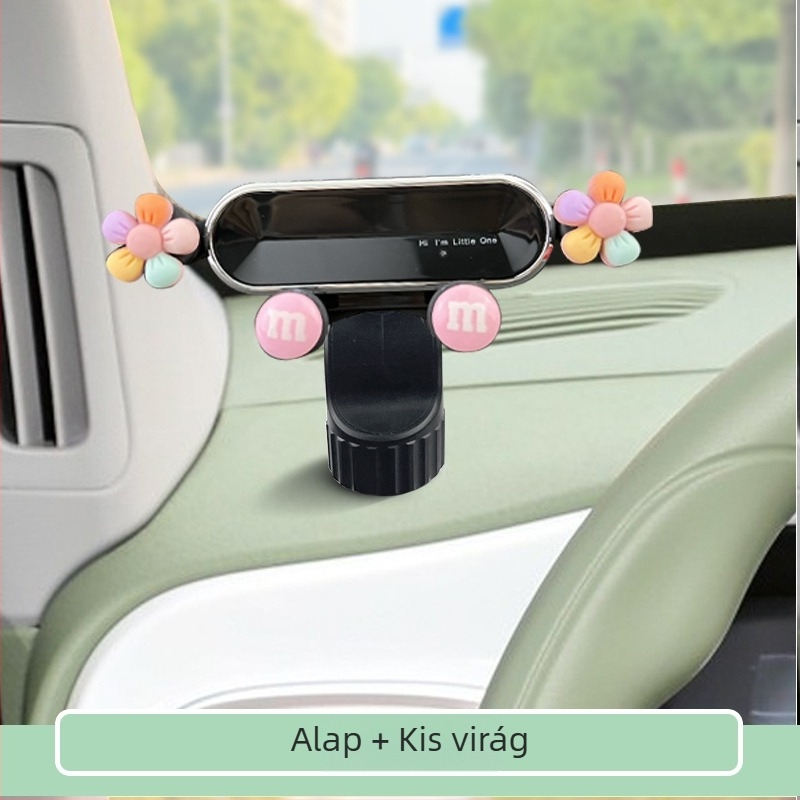 Autós mobiltartó Geely Panda Mini / Kart / Rider középkonzolhoz – műanyag, rajzfilmszerű stílus, hivatalos magánmárka, testreszabhatóság elérhető