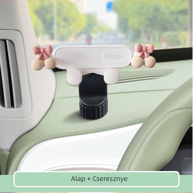 Autós mobiltartó Geely Panda Mini / Kart / Rider középkonzolhoz – műanyag, rajzfilmszerű stílus, hivatalos magánmárka, testreszabhatóság elérhető