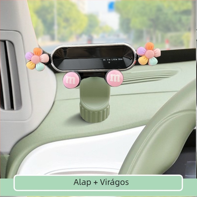 Autós mobiltartó Geely Panda Mini / Kart / Rider középkonzolhoz – műanyag, rajzfilmszerű stílus, hivatalos magánmárka, testreszabhatóság elérhető