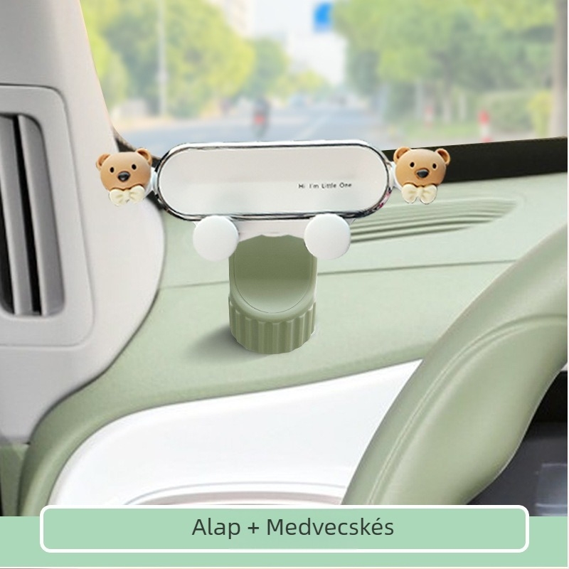 Autós mobiltartó Geely Panda Mini / Kart / Rider középkonzolhoz – műanyag, rajzfilmszerű stílus, hivatalos magánmárka, testreszabhatóság elérhető