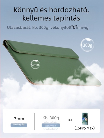 Tykson PU laptop tok, 14 hüvelykes MacBookhoz és 16 hüvelykes Lenovo/Huaweihez