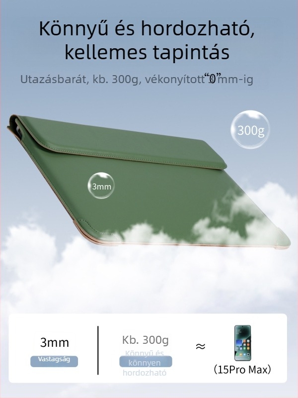 Tykson PU laptop tok, 14 hüvelykes MacBookhoz és 16 hüvelykes Lenovo/Huaweihez