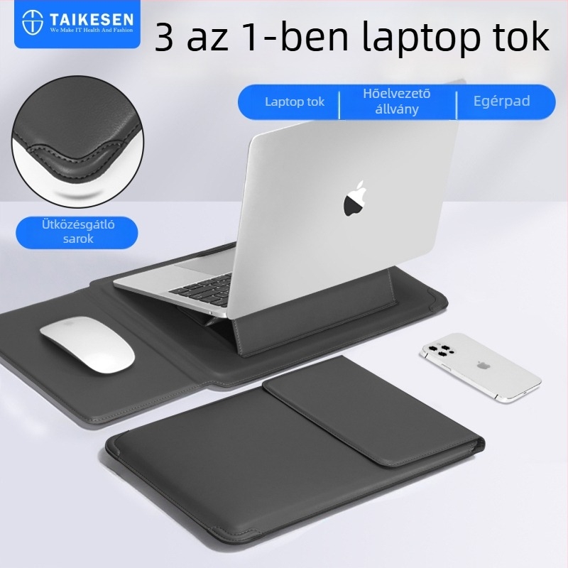 Tykson PU laptop tok, 14 hüvelykes MacBookhoz és 16 hüvelykes Lenovo/Huaweihez