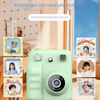 Hordozható azonnali kamera hőnyomtatóval, modell A29s, 2,4 hüvelykes LCD, SD-kártya tárhely, akkumulátor-élettartam 1-2 óra