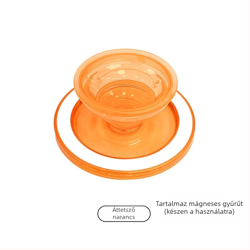 Asztali telefonállvány összecsukható teleszkópos kar, mágneses kör alakú tartó — ABS, TPU, magnet