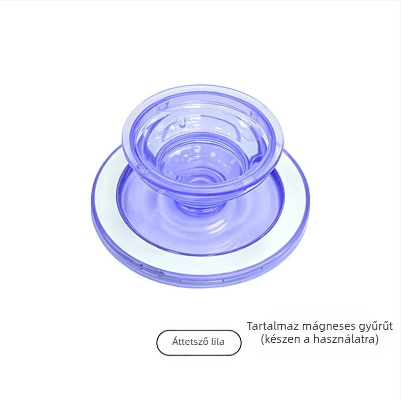 Asztali telefonállvány összecsukható teleszkópos kar, mágneses kör alakú tartó — ABS, TPU, magnet